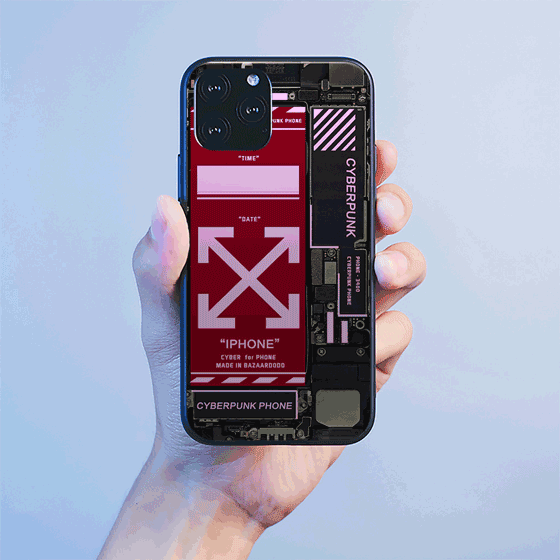 産業用メインボード 光るiphoneケース おしゃれ 黒 軽量 スマホケース 薄い 耐衝撃 アイフォンケース 全機種対応[3]
