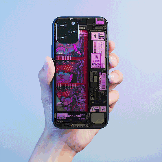 何も変わらない 光るiphoneケース おしゃれ 黒 軽量 スマホケース 薄い 耐衝撃 アイフォンケース 全機種対応[3]